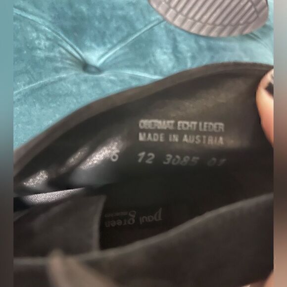 PAUL GREEN Black Suede Booties GUC Lace Up - Picture 6 of 6